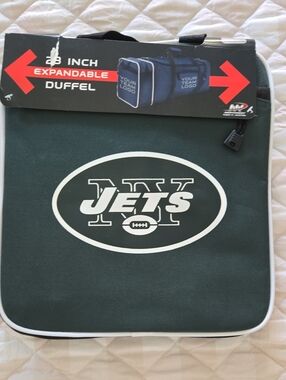 Jets Green Expandable Duffel Bag - 28 Inch